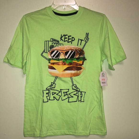 Shirts & Tops Nwt Keep It Fresh Neon Green Tshirt Boys 1416 Poshmark